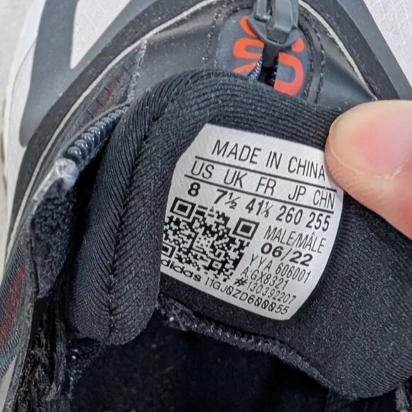 Adidas UltraBoost 22 Gore-Tex sz 8 white grey orange GX8321 - Picture 7 of 7